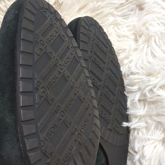 ISOLA Black Suede Knee High Boots, Size 9.5 - Picture 8 of 11